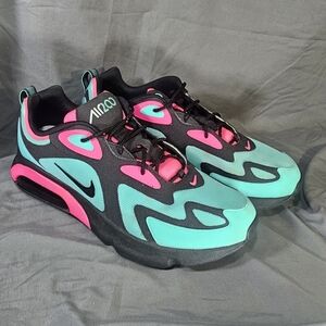 Nike Air Max 200 Teal and Pink Sneakers